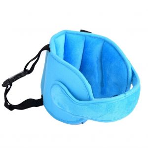 Appui-Tete Pour Siege Auto Pour Enfant, Sangle D'aide Au Sommeil Pour Bebe, Soulagement Du Cou, Ceinture De Protection Pour La Tete, Bleu - Neuf