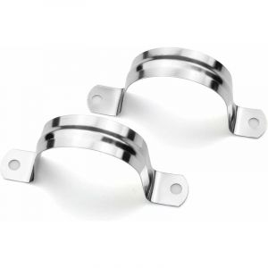 15 Pièces 304 Acier Inoxydable u-tube pince 50 mm clip fixation tube pour Tuyaux de Gaz Tuyaux en Plastique Tuyaux en Acier Tuyau Pince - Neuf