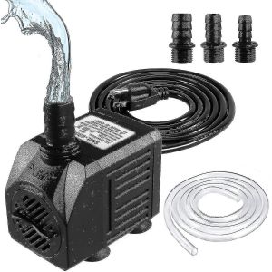 Pompe de fontaine,pompe à eau submersible 150gph (8w 600l / h),petite pompe de fontaine silencieuse avec tuyau de 3,3 pieds (diamètre Intrieur - Neuf