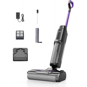 NouvelHorizonstore-W15 Aspirateur Balai Laveur sans Fil, 20.000 Pa Balai aspirateur Laveur 3 en 1, Aspiration Puissant Eau et Poussi&egrave;re, 5mm Simple Lamination, Longue Autonomie, LED &eacute;cran Digital, Au - Neuf