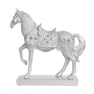 Hjlian Statue De Cheval Gravee, Decoration De Bureau, Cadeau Porte-Bonheur - Neuf