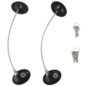 Serrure de porte 2 pièces Serrure de porte de congélateur à adhésif fort avec clé - Neuf