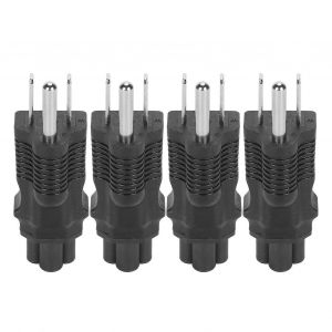 4Pcs NEMA 5 -15P &agrave; IEC320 C5 Adaptateur secteur PVC Bo&icirc;tier NEMA 1 -15P &agrave; IEC320 C5 Adaptateur de prise de courant US Plug 125V 15A - Neuf