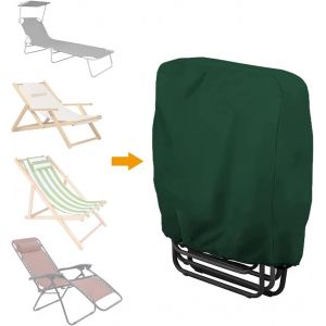 Lot De 2 Housses De Chaise Longue Pliante Oxford 210d Imperm&eacute;ables Avec Sac, Pour Chaises Longues De Jardin - Neuf