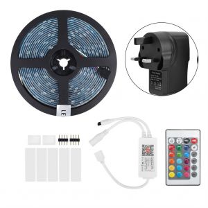 HJLIAN Lampe musicale intelligente Wi-Fi 100-240 V, 150 LED, 5 m, avec commande vocale pour Alexa et Google Home, prise UK - Neuf