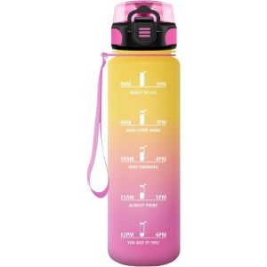 Eryi-Gourde Sport, 500ml Étanche & Réutilisable, Gourde Enfant, Motivation Avec Filtre Gourde, Bouteille, Bouteille D'eau, Pour Gym, Enfant, École, Bureau, Yoga - Neuf