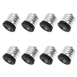 Adaptateur De Lumière Led - 8 Pcs Convertisseurs De Support De Lampe Adaptateur De Base D'ampoule Accessoire De Support D'ampoule (E17 À E14) - Neuf