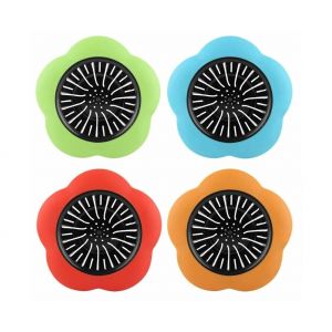 Lot De 4 Bouchons En Silicone Pour &Eacute;vier De Cuisine Et Baignoire, R&eacute;cup&eacute;rateurs De Cheveux - Neuf