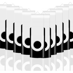 Lot de 10 clés USB 2.0 rotatives en métal 8 Go-Vitesse rapide-USB 2.0 - Neuf