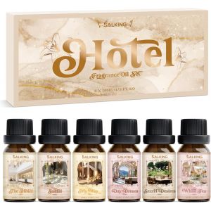 Ensemble D'huiles Essentielles Pour H&ocirc;tel, Aromath&eacute;rapie, Huiles Parfum&eacute;es Pour Diffuseur D'humidificateur, 6 X 10 Ml Pour H&ocirc;tel, Santal, My Way, R&ecirc;verie, Souhaits Secrets, Th&eacute; Blanc - Neuf