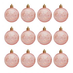 2 Zone Unique Transparent Losange Babioles &Eacute;l&eacute;gant Arbre de No&euml;l Suspendus Pendentifs D&eacute;corations Festives Embellissements Transparent rose gol - Neuf