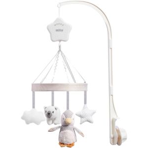 Mobile Musical Pour B&eacute;b&eacute;s | Bras R&eacute;glable Qui S'adapte &Agrave; Tous Les Berceaux | Sons Apaisant | Avec Des Peluches - Neuf