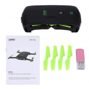 Drone Quadricoptere Pliable Wifi, Maintien D'altitude, Mode Sans Tete, Avec Camera Hd 480p - Neuf