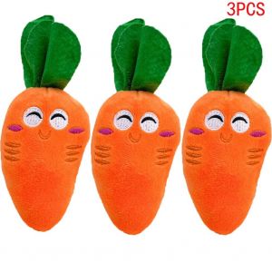 Jouets Pour Animaux De Compagnie,Os De Carotte,Jouet À Mâcher Pour Chien,En Peluche,Mignon,Puzzle Pour Petit Chien,Chiot,Jouet À Mâcher,1/3 Pièces.3pcs. - Neuf