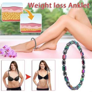 Bracelet De Cheville En H&eacute;matite Magn&eacute;tique Bracelet De Cheville Anti-Gonflement Bracelet De Cheville Magn&eacute;tique Pour Femmes Bracelet De Cheville De Plage De Couleur Magn&eacute;tique Pour Les Femmes Fly1343 - Neuf