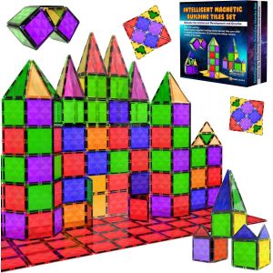 Eryi-Montessori Lot De 37 Blocs De Construction Magnétiques Pour Garçons Et Filles ¿ Jeu De Construction Éducatif ¿ Cadeau D'anniversaire Pour 3 À 8 Ans - Neuf