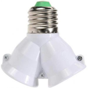 E27 Porte-Lampes 2 en 1 Lumi&egrave;res Base Extender Splitter Douilles Ampoules Adaptateur Splitter - Neuf