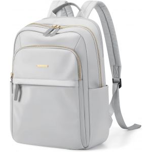 Sac À Dos Ordinateur Femme Sac De Voyage Sac D'École, Sac De Travail Daypacks Décontracté Bag College Pack Pour Hommes Femmes, Gris Clair - Neuf