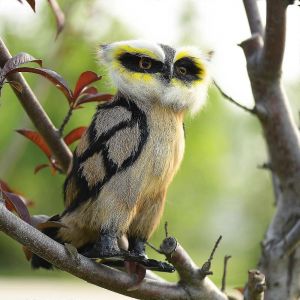 Fourrure Chouette Ornement De D&eacute;coration De No&euml;l Ornement Cadeau 4.32x3.93x6.48 pouces - Neuf