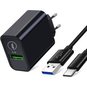 Thef-Chargeur Secteur Usb Pour Xiaomi Redmi Note 14t 13 12 9 10 11 Pro 9s 10s 9t 8 7 11s,Redmi 13c/12/A3,Mi 11t 10 11 10t Lite Pro,Poco M4/M6/M3/Poco C65/Poco X6/X6 Pro 18w Quick Charge 3.0 Rapide Y - Neuf