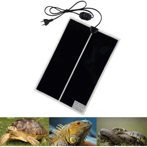 Jgd-Tapis Chauffant Reptile, 42x28cm Tapis Chauffant Terrarium R&eacute;glable Avec Contr&ocirc;le De La Temp&eacute;rature Pour Reptiles -Tortue, Serpents, L&eacute;zards, Geckos, Araign&eacute;es -Tapis De S&eacute;curit&eacute; Pour Aquarium - Neuf