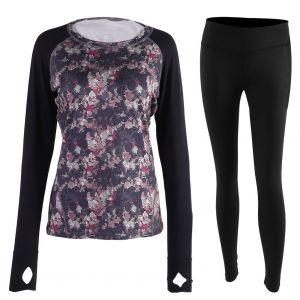 Combinaison De Sport A Manches Longues, Pantalon D'entrainement De Course/Yoga Pour Femme - L - Neuf