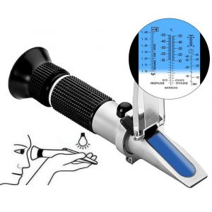 Réfractomètre Antigel 4 En 1 Pour Éthylène Glycol, Propylène Glycol, Point De Congélation De L'eau De Refroidissement, Eau De Disque, Adblue, Batterie - Neuf