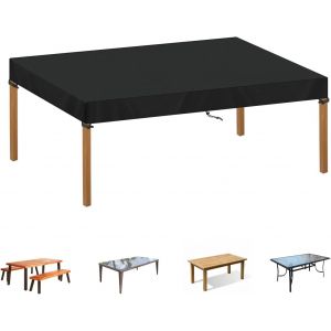 Housse Table De Jardin 160x90x15cm Housse Plateau Table De Jardin Housse Protection Salon De Jardin Exterieur Impermeable Bache Protection Table De Jardin Exterieur Anti Uv 420d Tissu Oxford - Neuf