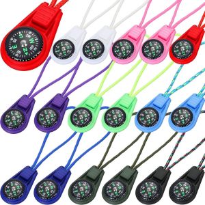 Mini Boussole De Survie Pour Camping, Randonnée, Poche, Remplie De Liquide, Sur Cordon, Pour Kits De Survie D'urgence, Bracelet De Montre, Bracelet En Paracorde, Collier, Porte-Clés - Neuf