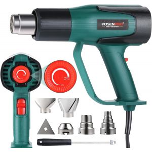 ChenQuanSarl-Décapeur Thermique Professionnel 2000W, Pistolet À Air Chaud 60-600¿ Température Réglable, 2 Débit D'Air, Protection De Surcharge, Noyau Chauffant Céramique, Poignée Anneau, 7 Accessoire - Neuf