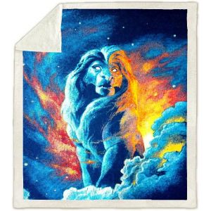 Couverture Polaire Sk-Ybb, Couverture Pour Enfants, Dessin Anime, Roi Lion, Couverture En Microfibre - Neuf