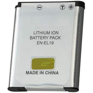 BT-NKENEL19-1CT Numérique Remplacement Caméra/Caméscope Batterie pour Nikon En-El19/Enel19/Coolpix S100/S2500/S2600/S2700/S3100 Gris - Neuf