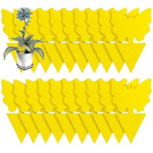 50pcs Plug-in piège à mouches jaunes plaques autocollant protection des plantes contre les insectes - Neuf