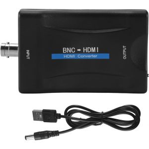 Adaptateur de Convertisseur BNC vers CVBS BNC Coaxial 1080P Sortie HDCP Crochet CaméRa de SéCurité DVR Surveillance.[W1754] - Neuf