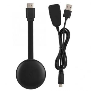 Dongle d'affichage WiFi 1080P 4K G12, clé TV sans fil, récepteur de mise en miroir, adaptateur d'affichage sans fil pour téléphone intelligent HDTV-Noir - Neuf