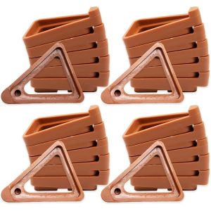 Pot De Fleurs Triangulaire En Polypropyl&egrave;ne,24 Pi&egrave;ces,Marron,27 X 15.4 X 2 Cm,Pour Int&eacute;rieur Et Ext&eacute;rieur,Respirable,Jardin,Support De Pot De Fleurs - Neuf