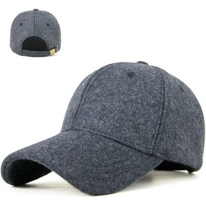 Jexnovashop-Casquette Baseball Homme Hiver,Chapeau Doux Et Chaud,Casquette De Baseball Pour Homme Respirant Réglable,Pour Grande Taille De Tête,Classique Et Confortable Pour Hommes Et Personnes Âgées - Neuf