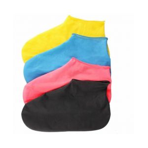 4 Paires De Couvre-Chaussures Imperméables En Silicone ¿ Surchaussures Durables Et Antidérapantes Pour Activités De Plein Air Par Temps Pluvieux - Neuf