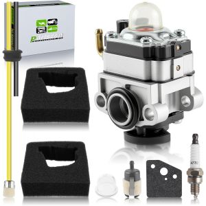 Carburateur GX31 FG100 pour Moteur Honda GX22 GX31 FG100 Rototiller HHT31S UMK431 Debroussailleuse HHE31C Debroussailleuse W10 Pompe a Eau avec Filtre a Air Tuyau a Carburant Bougie - Neuf
