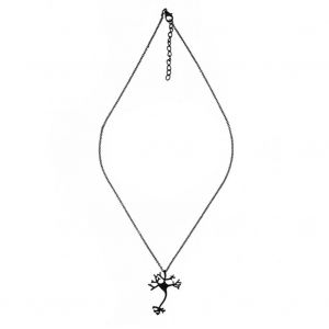À La Mode Femmes Dame Chaîne Collier Arbre En Forme Pendentif Bijoux Délicats Pour Mariage (Noir) - Neuf