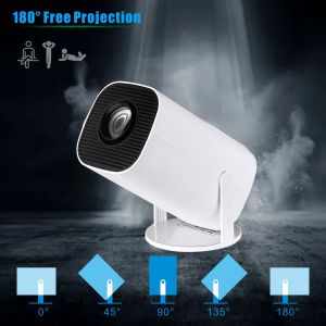 Mini Videoprojecteur Portable Android 11 Projecteur 5G WiFi 6 BT 5.0 720P Full HD Native Correction Trapézoïdale Horizontale Automatique Rotatif à 180° - Neuf