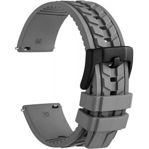 Eryi-Bracelets De Montre En Fkm Caoutchouc (Pas De Silicone), Bracelet De Rechange Pour Homme Et Femme, Largeur Des Cornes Compatibles 20mm 22mm - Neuf
