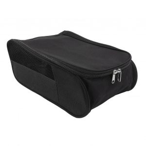Sac À Chaussures De Golf Respirant Anti-Poussière Sac De Rangement De Chaussures De Golf Portable Pour Voyage Hommes Femmes Plein Noir - Neuf