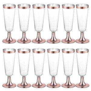 Flûte À Champagne De Mariage De Mariage En Plastique Tasse À Champagne Verre À Champagne Ustensiles De Boisson Pour Party-R - Neuf