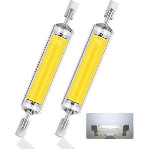 R7s Led 118mm Blanc Froid 6000k,10w Remplacer Halogène R7s J118 100w,Ac 220v-240v 1000lm 360 Angle De Faisceau R7s Cob Led Ampoule Linéaire 118mm,2pcs - Neuf