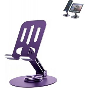 Support De Téléphone Réglable Pour Bureau, Multi-Ange, Rotation À 360°, Support De Téléphone En Métal Antidérapant, Compatible Avec Téléphone, Ipad, Nintendo Switch, Tous Les Téléphones - Neuf