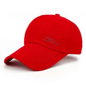Chapeau Version Coréenne Pour Hommes Canvas F Peaked Sun Hat Street Sunshade Hat Pour La Pêche (Rouge 5462cm 21.2624.41in) - Neuf