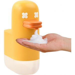Automatique Distributeur de Savon avec Capteur Infrarouge, 350ml sans contact Distributeur de Savon, Rechargeable par USB, Imperméable à l'eau IPX4, pour les salles de Bains, Cuisines, Hôtels et Restaurants - Neuf