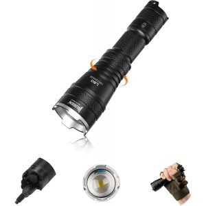 Hljhj-L60 Lampe Torche Led Ultra Puissante,1200 Lumens Lampe Led Rechargeable Usb,Ip68 Étanche 5 Modes Zoomable Tactique Torche Pour Extérieur Camping Randonnée Urgence - Neuf