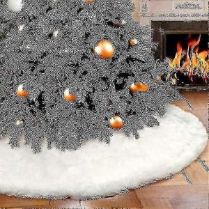 Jupe de sapin de No&euml;l, jupe de sapin en fausse fourrure blanche neige, plusieurs tailles, tapis de sapin d'hiver, d&eacute;corations de sapin pour les f&ecirc;tes de fin d'ann&eacute;e - Neuf